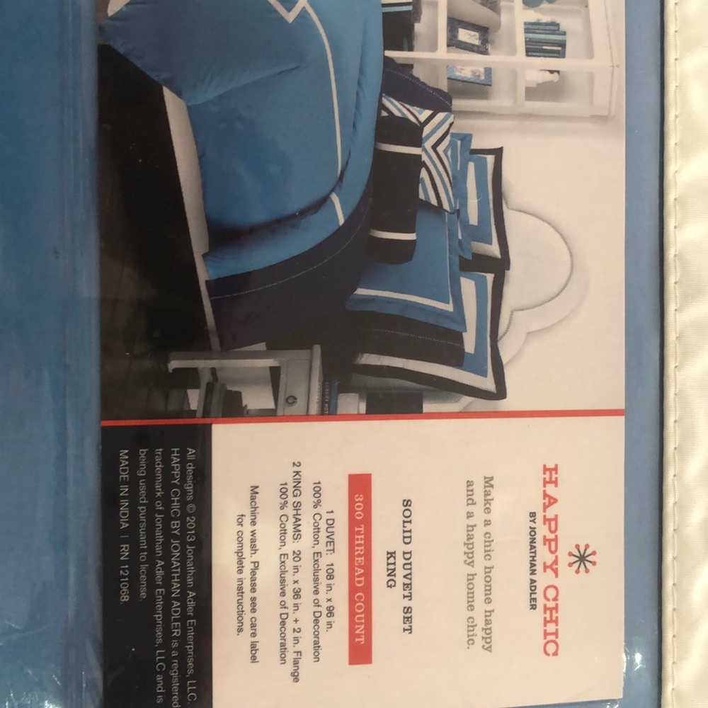 Jonathan Adler Happy Chic King Duvet Set w Shams